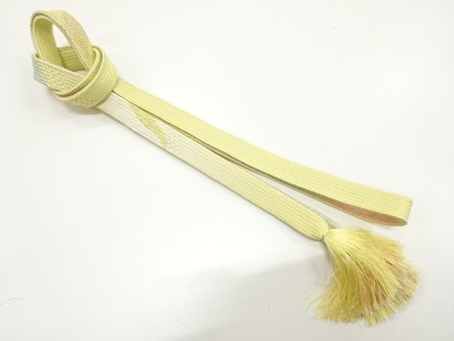 JAPANESE KIMONO / HANDTIED OBIJIME CORD 
